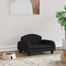 vidaXL Fekete szövet kutyaágy 50 x 40 x 30 cm szállítóbox, fekhely kutyáknak