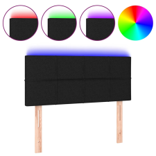 vidaXL fekete szövet LED-es fejtámla 100x5x78/88 cm (3121604) ágy és ágykellék