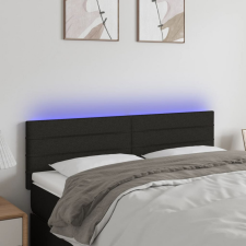 vidaXL fekete szövet LED-es fejtámla 144x5x78/88 cm ágy és ágykellék