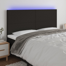 vidaXL fekete szövet LED-es fejtámla 180x5x118/128 cm ágy és ágykellék