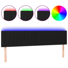 vidaXL fekete szövet LED-es fejtámla 180x5x78/88 cm (3121866) ágy és ágykellék
