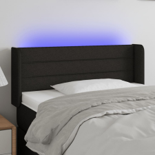 vidaXL fekete szövet LED-es fejtámla 93 x 16 x 78/88 cm ágy és ágykellék