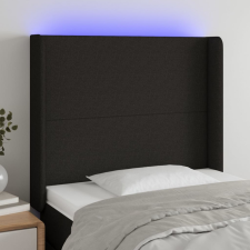 vidaXL fekete szövet LED-es fejtámla 93x16x118/128 cm ágy és ágykellék