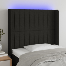 vidaXL fekete szövet LED-es fejtámla 93x16x118/128 cm ágy és ágykellék