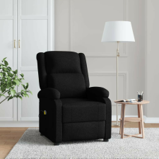 vidaXL fekete szövet magas háttámlájú masszázsfotel masszázsfotel