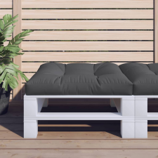 vidaXL fekete szövet raklappárna 70 x 70 x 12 cm lakástextília