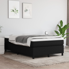 vidaXL fekete szövet rugós ágy matraccal 120 x 200 cm ágy és ágykellék