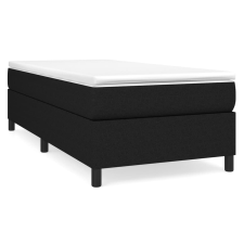 vidaXL fekete szövet rugós ágy matraccal 90x190 cm (3144385) ágy és ágykellék
