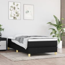 vidaXL fekete szövet rugós ágykeret 90x190 cm ágy és ágykellék