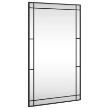vidaXL fekete téglalap alakú vas fali tükör 60 x 100 cm (358631) bútor