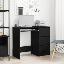 vidaXL fekete tölgy forgácslap íróasztal 90 x 45 x 76 cm íróasztal
