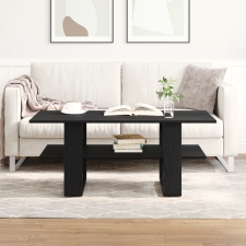 vidaXL Fekete Tölgy Kávézó Asztal 102x55x42 cm Műanyag bútor