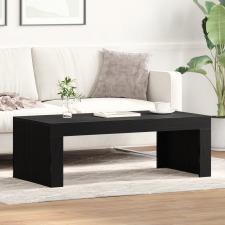 vidaXL Fekete Tölgy Kávézóasztal 102x50x35 cm Műanyag Fa bútor