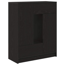 vidaXL fekete tölgy komód fiókokkal és ajtókkal 73x31x90 cm (861851) bútor