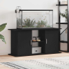 vidaXL fekete tölgy szerelt fa akváriumi állvány 121x41x58 cm