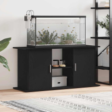 vidaXL fekete tölgy szerelt fa akváriumi állvány 121x41x58 cm halfelszerelések