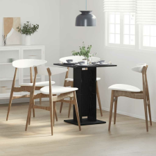 vidaXL fekete tölgy szerelt fa bisztróasztal 60x60x75 cm bútor