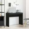 vidaXL fekete tölgy szerelt fa íróasztal 90 x 40 x 72 cm