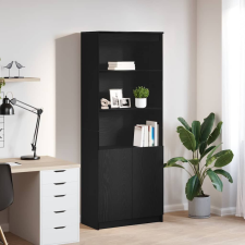 vidaXL fekete tölgy szerelt fa magasszekrény 70 x 35 x 180 cm bútor