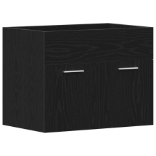 vidaXL fekete tölgy szerelt fa mosdószekrény 60x38,5x46 cm (862025) fürdőszoba bútor