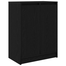 vidaXL fekete tölgy szerelt fa tálalószekrény 57x34x76 cm (861617) bútor