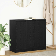 vidaXL fekete tölgy szerelt fa tálalószekrény 85x34x76 cm bútor
