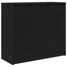 vidaXL fekete tölgy szerelt fa tálalószekrény 85x34x76 cm (861626) bútor
