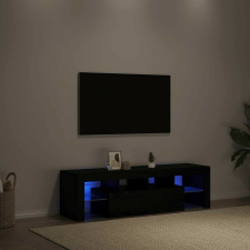 vidaXL fekete tölgy szerelt fa TV-szekrény LED-ekkel 140x36,5x40 cm bútor