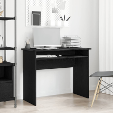 vidaXL fekete tölgy színű szerelt fa íróasztal 90 x 50 x 74 cm íróasztal