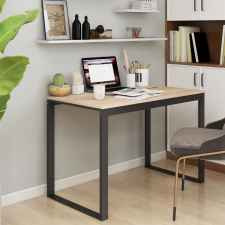 vidaXL fekete-tölgyszínű forgácslap számítógépasztal 110 x 60 x 73 cm íróasztal