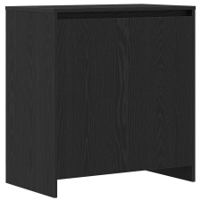 vidaXL fekete tölgyszínű szerelt fa tálalószekrény 70x41x75 cm (862082) bútor