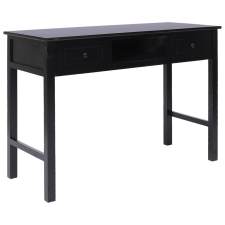 vidaXL fekete tömör császárfa íróasztal 108 x 45 x 76 cm (338538) bútor