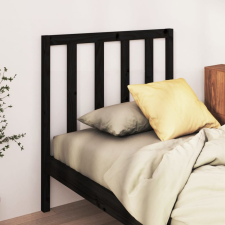 vidaXL Fekete tömör fenyőfa ágy fejtámla 95 x 4 x 100 cm ágy és ágykellék