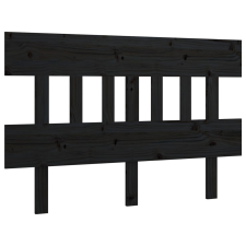 vidaXL fekete tömör fenyőfa ágyfejtámla 123,5x3x81 cm (819114) ágy és ágykellék
