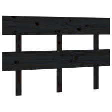 vidaXL fekete tömör fenyőfa ágyfejtámla 124x3x81 cm (819064) ágy és ágykellék