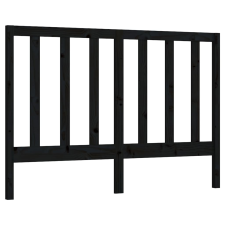 vidaXL fekete tömör fenyőfa ágyfejtámla 146 x 4 x 100 cm (817694) ágy és ágykellék