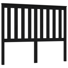 vidaXL fekete tömör fenyőfa ágyfejtámla 146 x 6 x 101 cm (818524) ágy és ágykellék