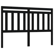 vidaXL fekete tömör fenyőfa ágyfejtámla 156 x 4 x 100 cm (814103) ágy és ágykellék