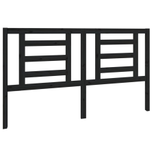 vidaXL fekete tömör fenyőfa ágyfejtámla 166 x 4 x 100 cm (818834) ágy és ágykellék