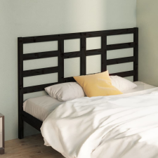 vidaXL fekete tömör fenyőfa ágyfejtámla 166 x 4 x 104 cm ágy és ágykellék