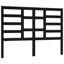vidaXL fekete tömör fenyőfa ágyfejtámla 166 x 4 x 104 cm (818154) ágy és ágykellék