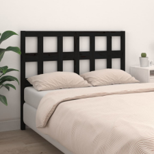 vidaXL Fekete tömör fenyőfa ágyfejtámla 185,5x4x100 cm ágy és ágykellék