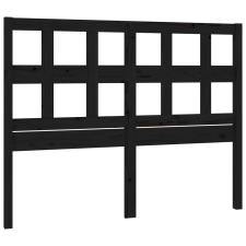 vidaXL fekete tömör fenyőfa ágyfejtámla 205,5x4x100 cm (818944) ágy és ágykellék
