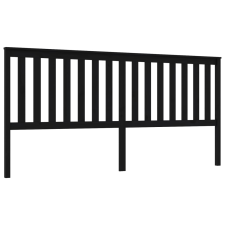 vidaXL fekete tömör fenyőfa ágyfejtámla 206 x 6 x 101 cm (818544) ágy és ágykellék