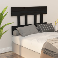 vidaXL fekete tömör fenyőfa ágyfejtámla 78,5x3x81 cm ágy és ágykellék