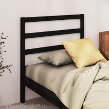 vidaXL fekete tömör fenyőfa ágyfejtámla 81 x 4 x 100 cm ágy és ágykellék