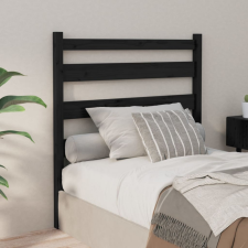 vidaXL fekete tömör fenyőfa ágyfejtámla 81 x 4 x 100 cm ágy és ágykellék
