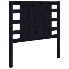 vidaXL fekete tömör fenyőfa ágyfejtámla 96 x 4 x 100 cm (818754) ágy és ágykellék