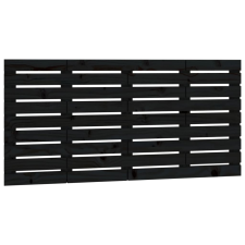 vidaXL fekete tömör fenyőfa fali fejtámla 156x3x63 cm (824742) ágy és ágykellék