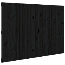 vidaXL fekete tömör fenyőfa fali fejtámla 159,5x3x110 cm (824952) ágy és ágykellék